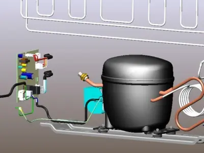 sistema de refrigeracao 3D model