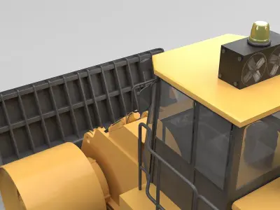 Construction Truck 3D model Textured