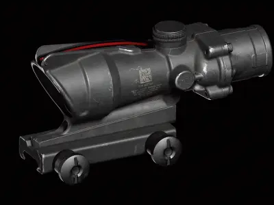 ACOG Rifle scope Low-poly 3D model purchase