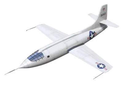 bell X-1 3D model purchase