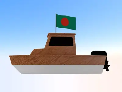 Bangladesh Fishing Boat 3D model