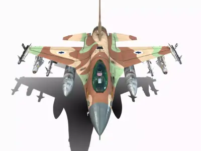 F16 A  Low-poly 3D model