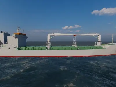 collection ships-Bulk carrier ship-tanker ship 3D model purchase