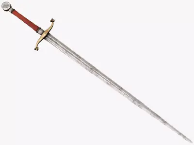 Medieval weapons Low-poly 3D model 10
