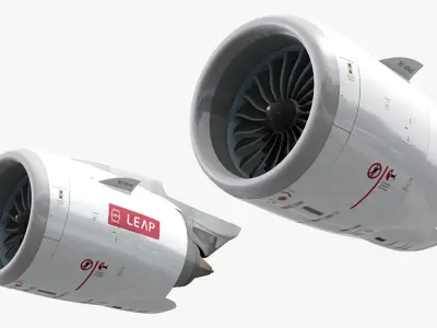 CFM Leap-1A Jet Engine 3D model