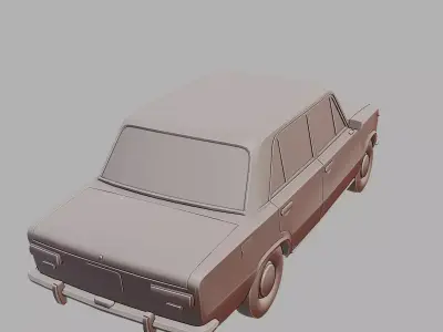 VAZ 2101 Lada 2101 Classic Soviet Car 3D Printable  3D print model