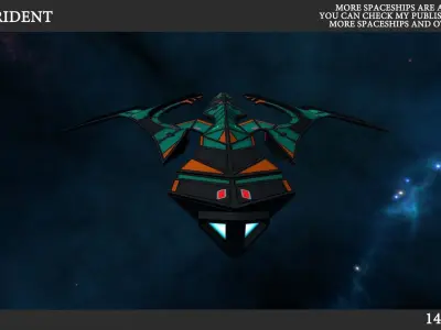 UAV Trident FREE Free low-poly 3D model