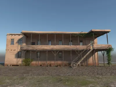 Medieval inn 3D model get