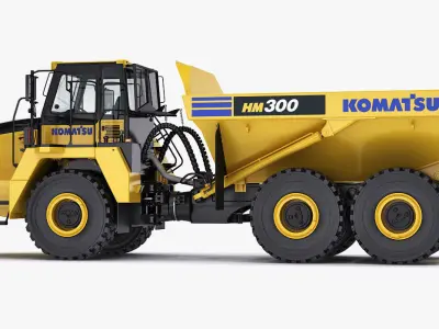 Articulated Truck Komatsu HM300 3D model