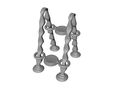 Sci-Fi Ladder 3D model