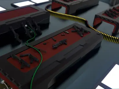 Star Wars DC 15 game ready weapon Low-poly 3D model