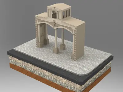 Old Istanbul City Building 010 3D model