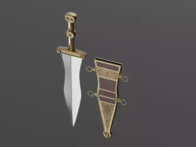 Roman Dagger 3D model