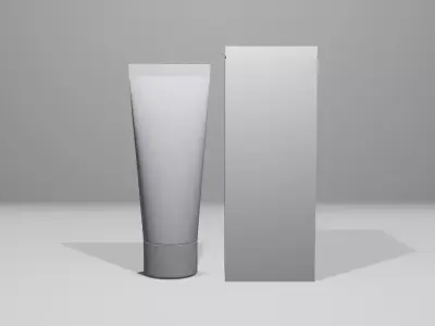 Cosmetic Tube 3D model Free 3D model