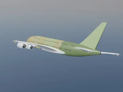 A380 pre-delivery 3D model
