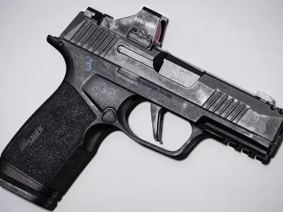 Sig Sauer P365 XMACRO Game-ready Low-poly 3D model