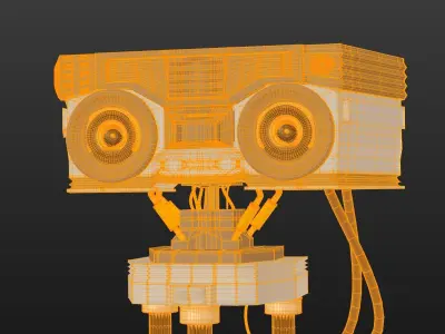 Robot with arms 3D model