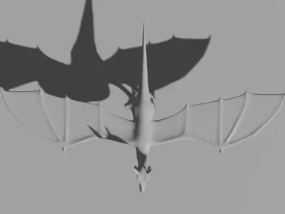 Medieval dragon 3D model purchase