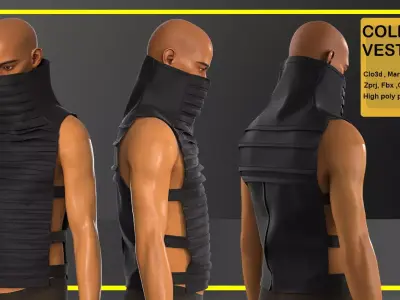 Collar Vest 3D model