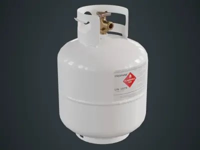 Propane Tank 1A Low-poly 3D model