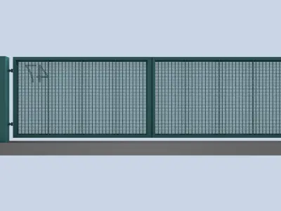 Modern Turnable Gate Low-poly 3D model