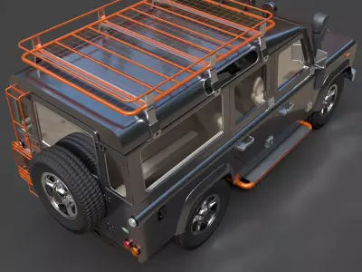 Land Rover Defender 110 - Hyper-Detailed Off-Road 3D Model 3D model