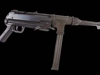 World War 2 German Gun MP40 3D model