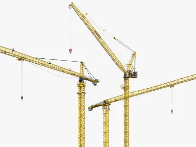  Tower Cranes LIEBHERR Set 