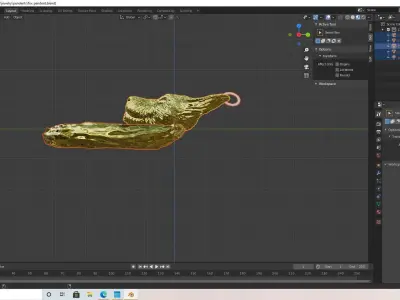 fox pendant 3D model