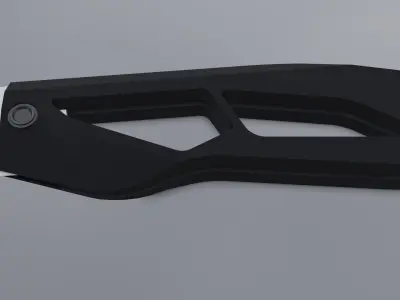 Sci fi knife concept Low-poly 3D model
