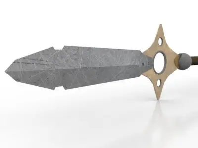 King Spear Low-poly 3D model