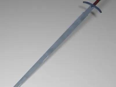 Sword lord of rings Free low-poly 3D model