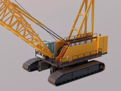 Crawler Crane - Heavy Construction Crane 3D model