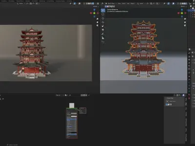 Pagoda 3D model buy