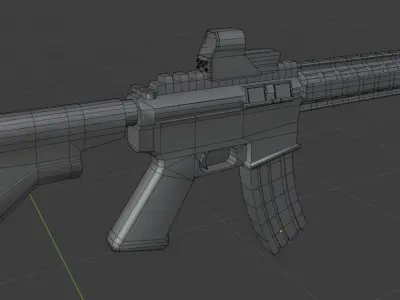 M27 Gun Weapon Low-poly 3D model