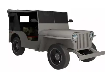 Philippine Owner-Type Jeep  3D Model Low-poly 3D model
