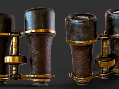 Old Binoculars 3D model
