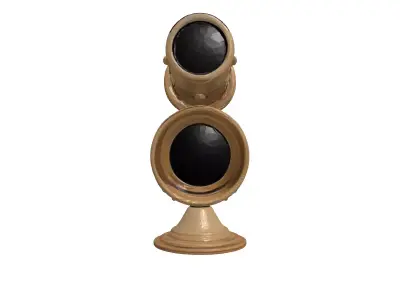 Vintage Brass Astronomical Telescope Model 3D model