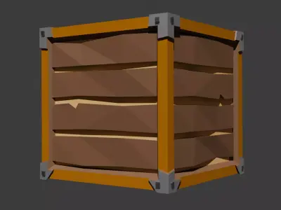 Low Poly Box Free low-poly 3D model