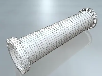 Rusted Pipe 003 3D model