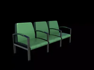 Waiting chair 03 3D model