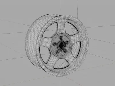 JDM rim car Japanese car 3D model