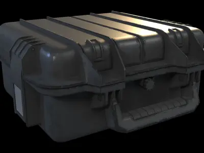 Military Box Low-poly 3D model buy