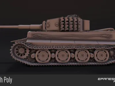  German tank 3D model