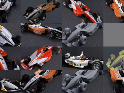 Champ Cars 3D Model Pack