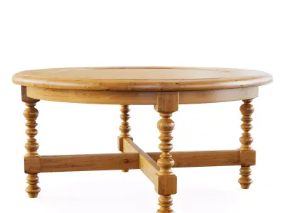 Uttermost Samuelle Reclaimed Wood Coffee Table 3D model