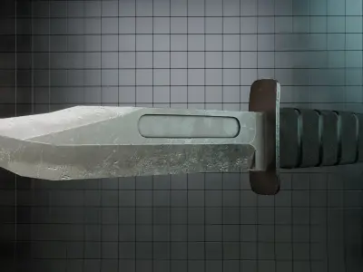 Knife LowPoly  Low-poly 3D model