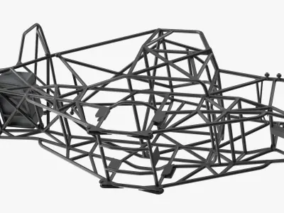  Custom Tubular Racing Frame Assembly Black 