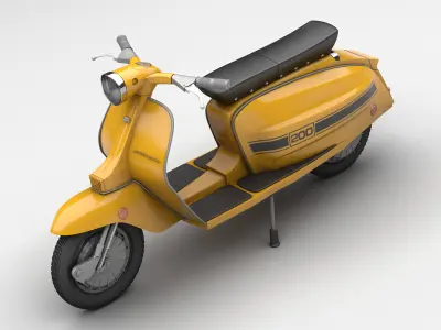Lambretta jet 200 3D model from CGTrader