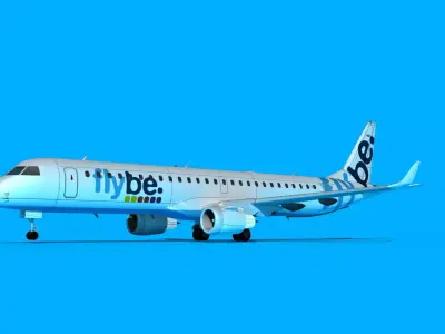Embraer Emb-190 Flybe 3D model